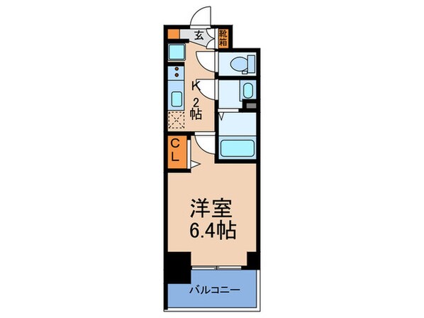 ﾌﾟﾚｻﾝｽ南堀江ｽﾀｲﾙｽﾞ(204)の物件間取画像